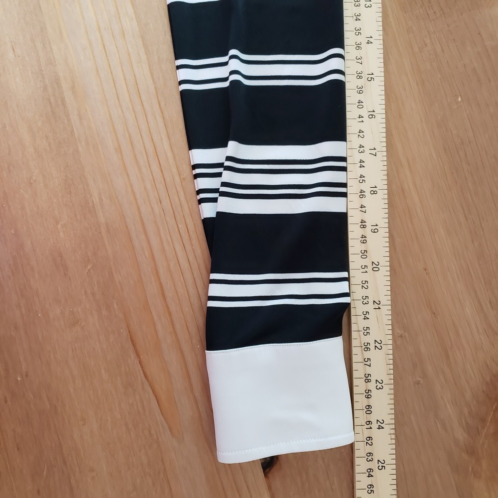 Ivanka Trump Women's Collared Sheath Dress Striped With Belt Black White Size XS - Picture 9 of 12
